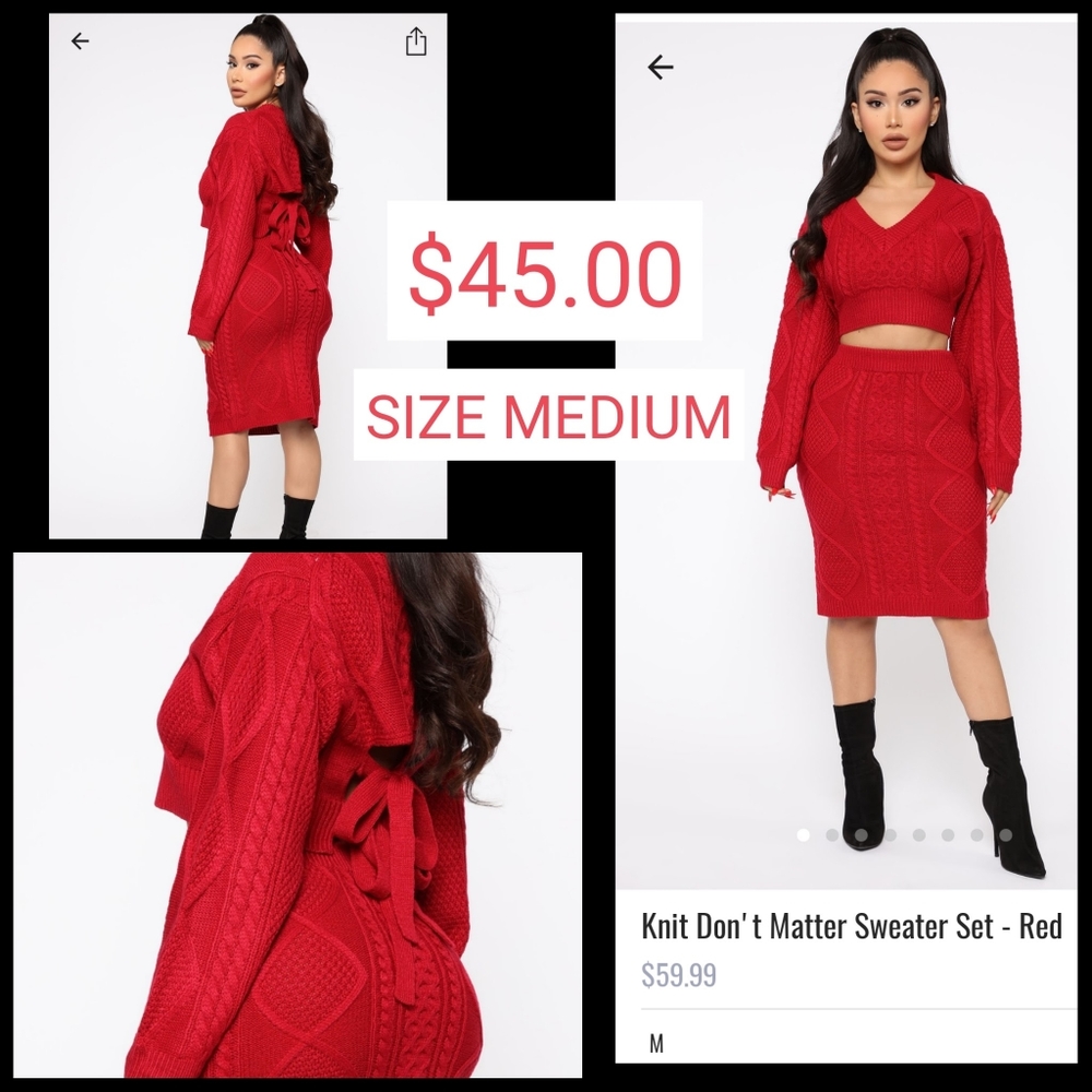 FashionNova sweater set
